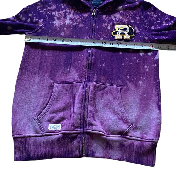 Ralph Lauren Cheer Letterman Zip-up Hoodie Kids Sz XL (16) - Picture 6 of 8